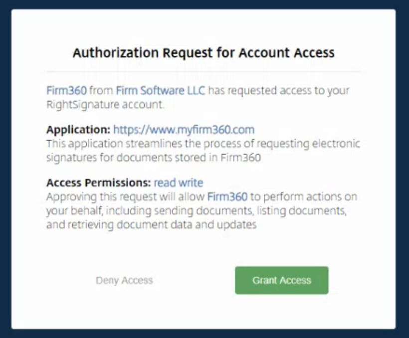 Right Signature Activation Firm360