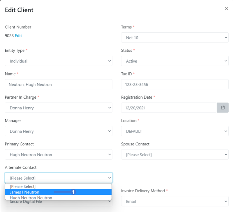 How to handle when a client has an alternate contact? – Firm360