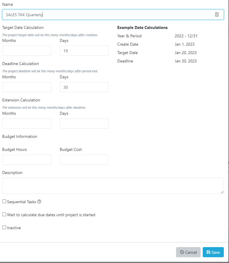 Sales Tax Template Quarterly Firm360