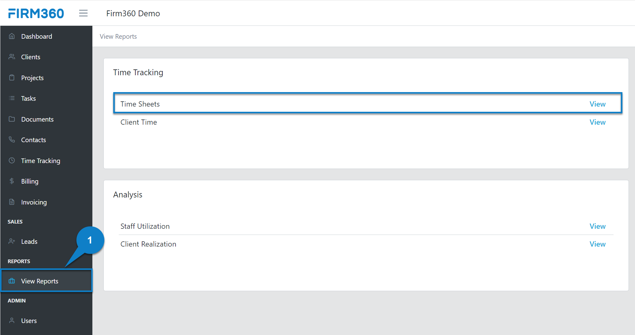 Time Tracking - Time Sheets – Firm360